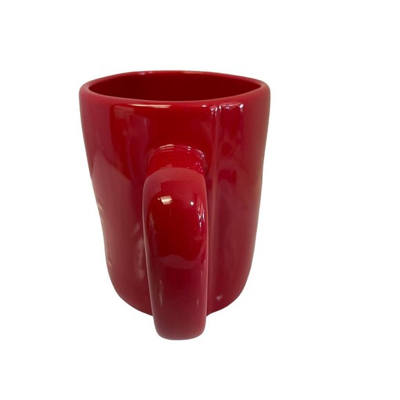 RAE Dunn Coffee Ceramic Mug Artisan Jar Red Be Mine 5.25"W x 3.25"L x 4.5"H - Picture 2 of 7